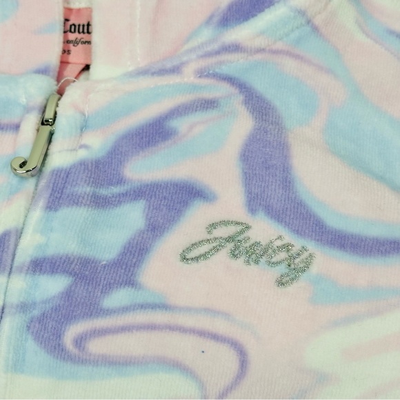NWT Juicy Couture Girl Velour Multi Purple Set Hoodie Jogger Pants “Fix Price” - Picture 5 of 6